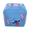 Disney Stitch and Angel Cube Cushion in Blue 25cm