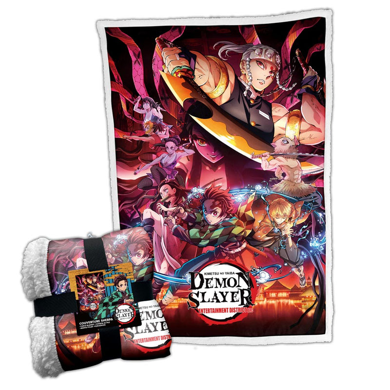 Demon Slayer Entertainment District Arc Fleece Throw Sound Hashira 150cm