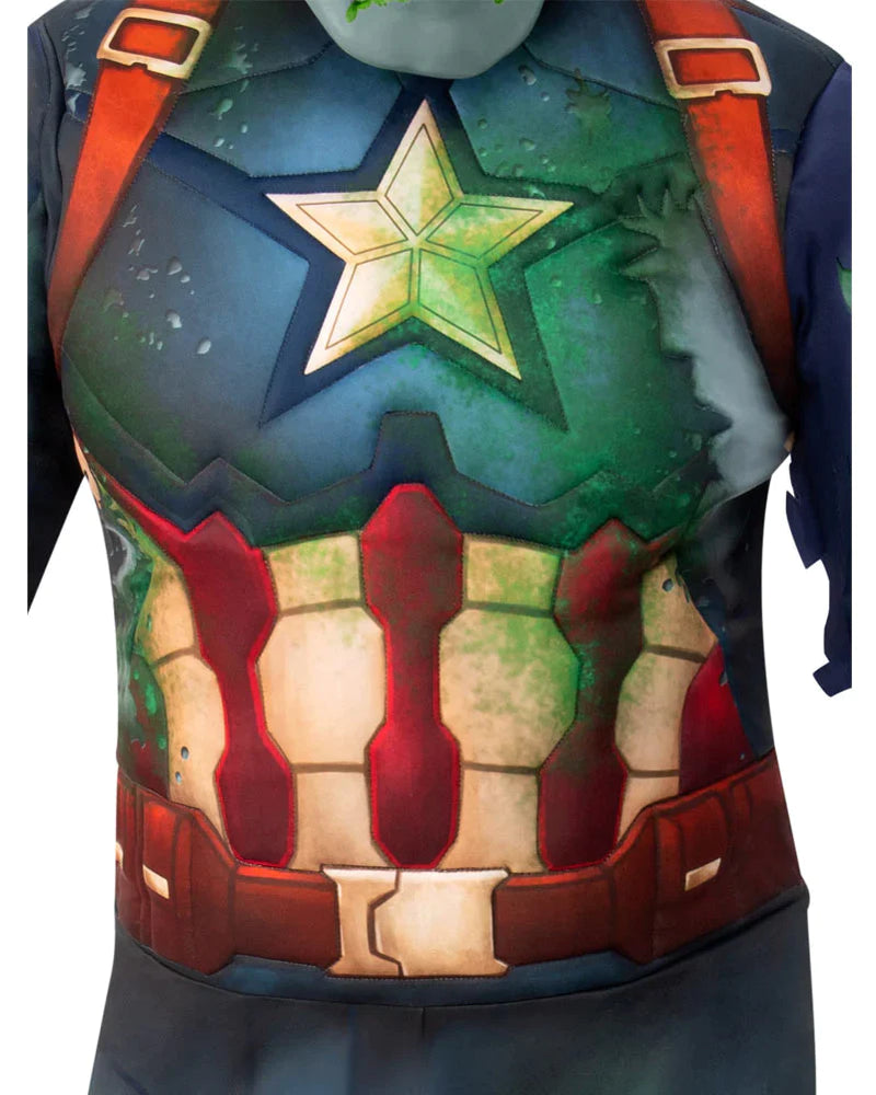 Marvel What If Teen Zombie Captain America Costume