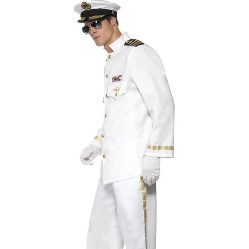 Captain Deluxe Costume Adult White Gold_3 sm-33690XL
