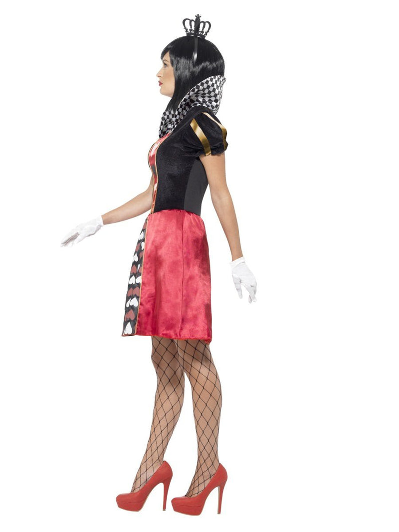 Carded Queen Costume Adult Red Dress Crown Gloves