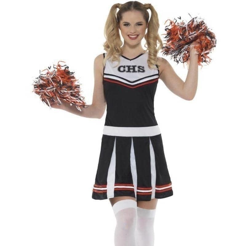 Cheerleader Costume Adult Black_1 sm-47122m