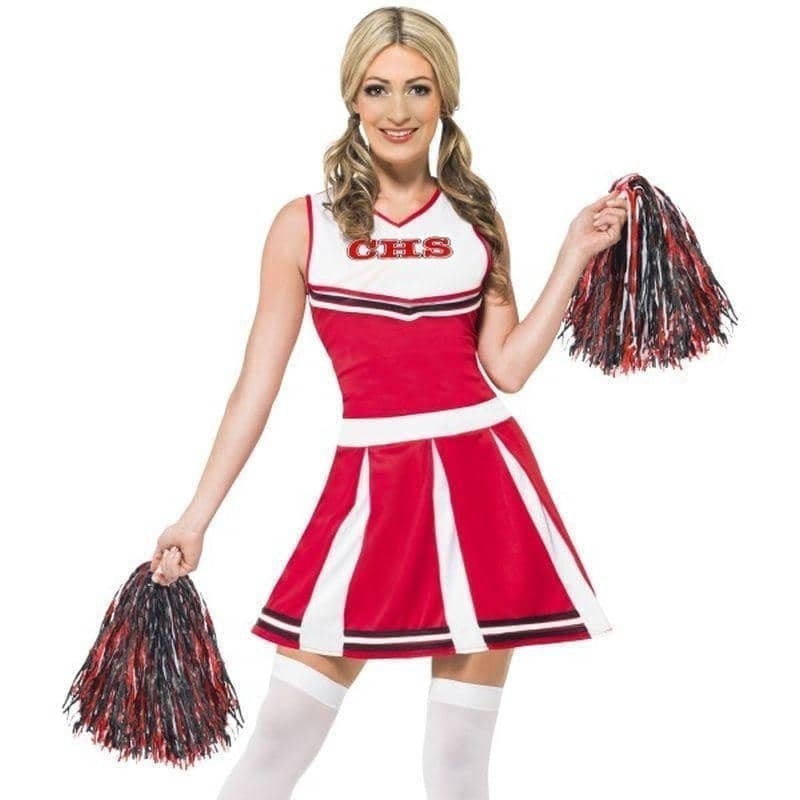 Cheerleader Costume Adult Red_1 sm-40065L