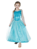 Child Ice Queen Blue Frozen Elsa Dress for Girls with Cape 1