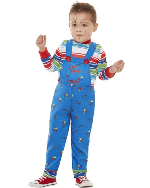 Chucky Costume Toddler Blue Childs Play 4 MAD Fancy Dress