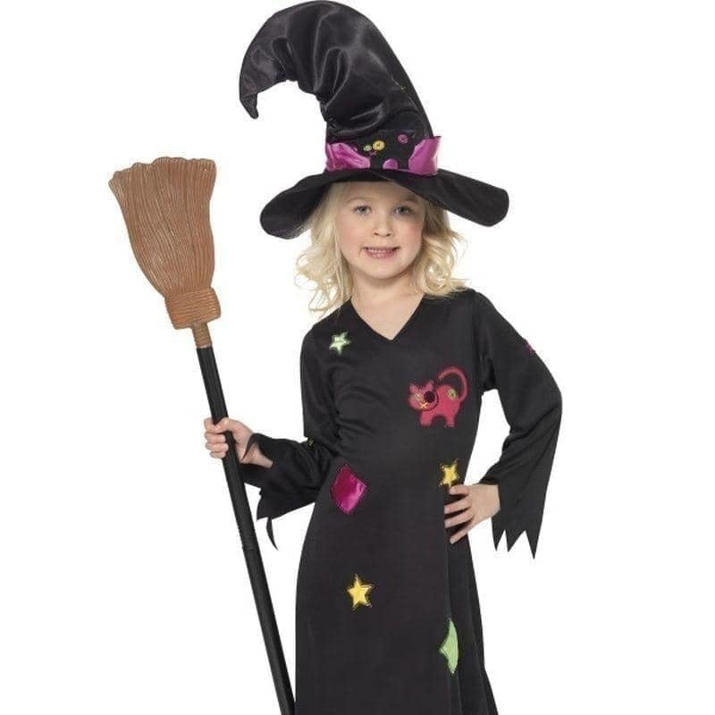 Cinder Witch Costume Kids Black Pink_1 sm-35655M