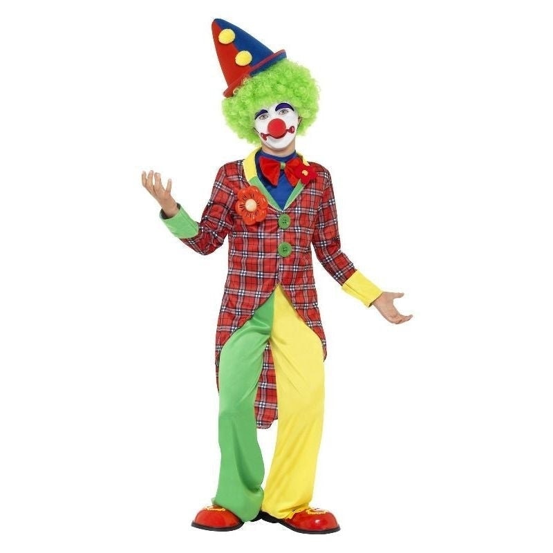 Clown Costume Kids Red Green_4 
