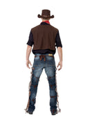 Cowboy Costume Adult Wild West Brown