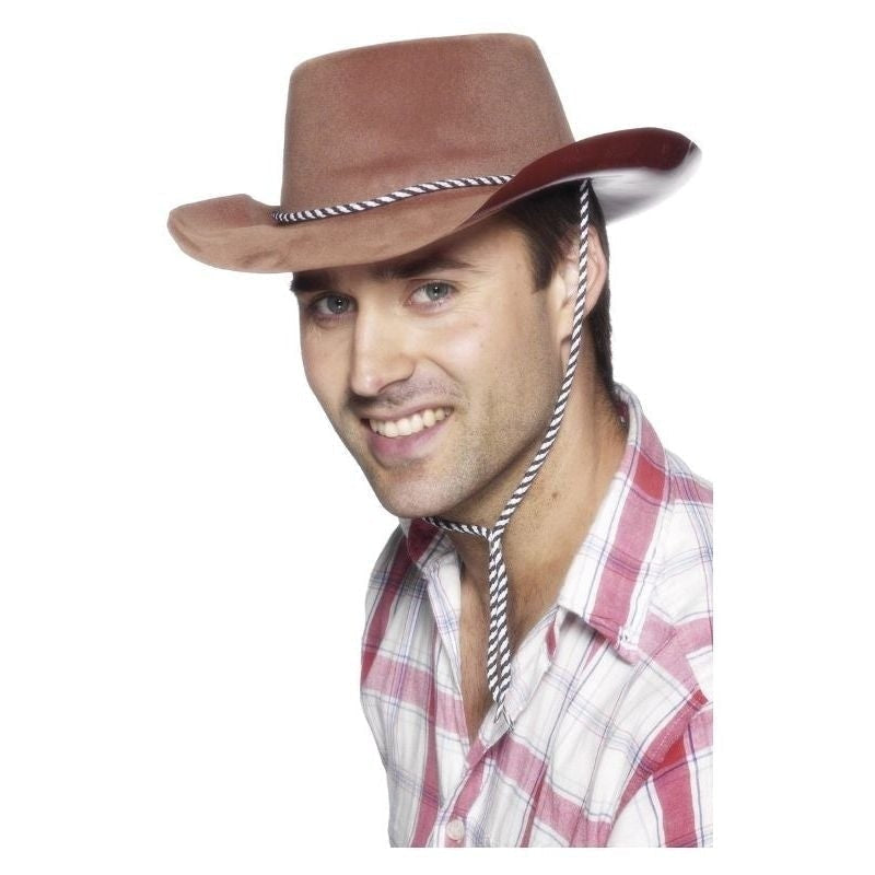 Cowboy Hat Adult Brown_2 