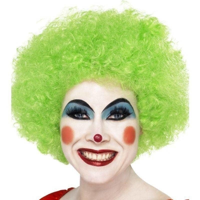 Crazy Clown Wig Adult Green_1 sm-42084