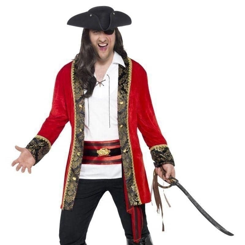Curves Pirate Captain Costume Adult Red_1 sm-24464L