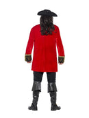 Curves Pirate Captain Costume Red Velour