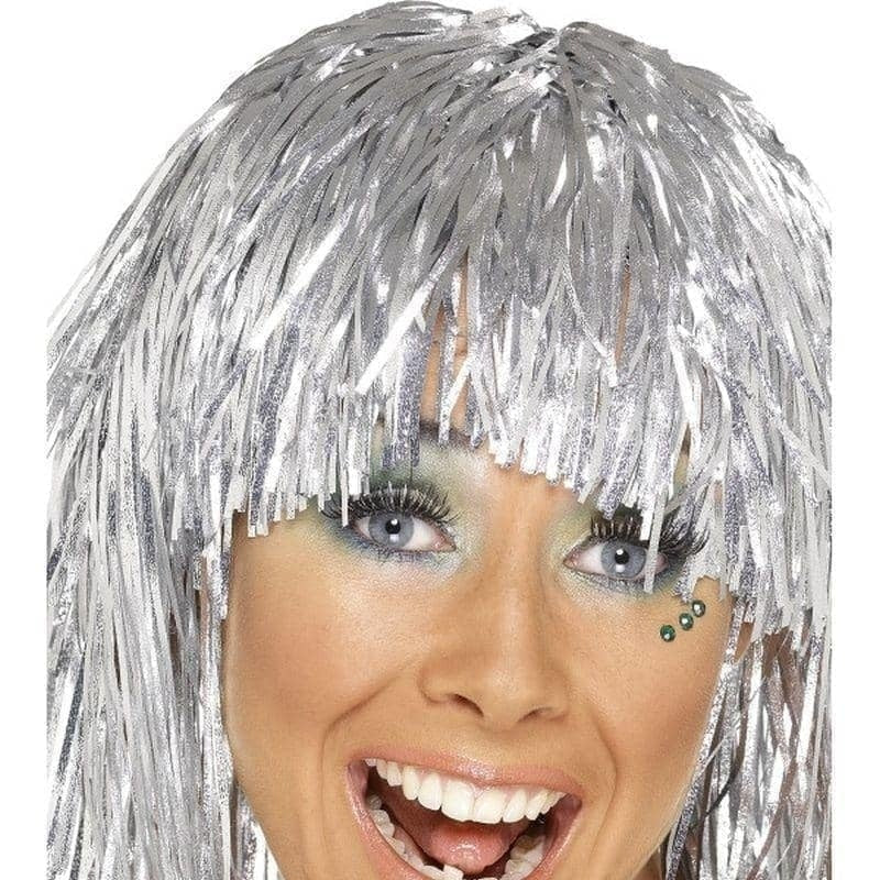 Cyber Tinsel Wig Adult Silver_1 sm-20877