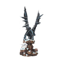 Dragons Wisdom Black Ice 47cm Resin Statue 4