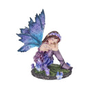 Akina Figurine Purple Blue Floral Fairy Ornament 10cm