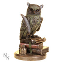 Ulula Bronze Academic Owl Figurine 23cm
