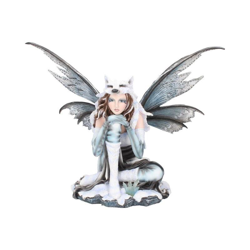 FaeLore Winter Fairy Wearing Wolf Hide 30cm