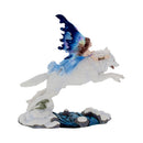 Free Spirit Figurine Fairy and White Winter Wolf Ornament 23.5cm 6