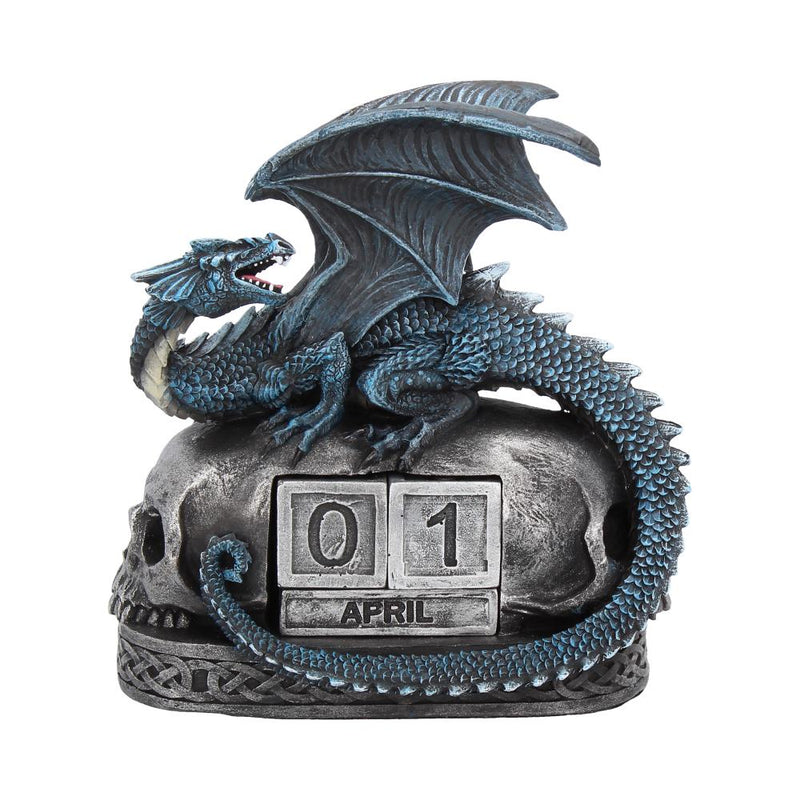 Blue Dragon and Skulls Year Keeper Gothic Calendar