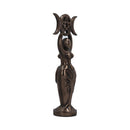 Triple Goddess Figurine Bronzed Wiccan Idol Ornament 20cm 6