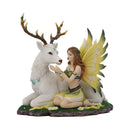 Adoration Stag And Spring Fairy Medium Figurine 23.5cm