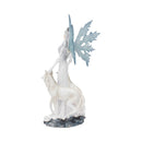 Aura Figurine Winter Fairy Wolf Ornament Small 24cm 3