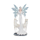 Aura Figurine Winter Fairy Wolf Ornament Small 24cm