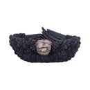 Edgar Allen Poes Nevermore Raven Skull Trinket Holder Jewellery Dish 17cm 3
