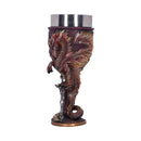 Flame Blade Red Fire Dragon Goblet Glass 17.8cm 2