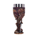 Flame Blade Red Fire Dragon Goblet Glass 17.8cm
