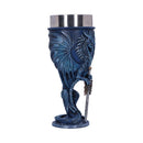 Sea Blade Blue Water Dragon Goblet Glass 17.8cm by Ruth Thompson 3