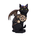 Feline Flight 227cm Steampunk Black Cat Pilot Figurine