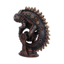 Bronze Mechanical Chameleon Steampunk Lizard Figurine 22.3cm 2