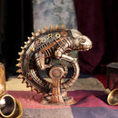 Bronze Mechanical Chameleon Steampunk Lizard Figurine 22.3cm 7