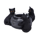 Familiar Trio Cat Tea Light Holder 10cm 2