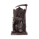 Santa Muertes Throne Bronze Figurine 22cm Muertes