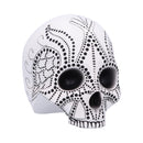 Pointilist Skull Figurine Large 13.8cm