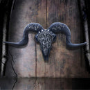 Baphomets Veneration Skull Wall Plaque 53cm 7