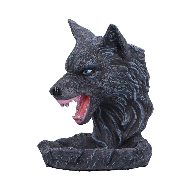 Dark Wolf Head Backflow Incense Burner 115cm