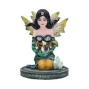 Jade Green Crystal Fairy Figurine 9cm