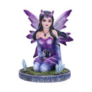 Violet Purple Crystal Fairy Figurine 9cm