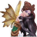 Amber Auburn Crystal Fairy Figurine 8.2cm 5