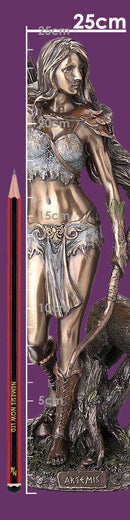 Artemis Greek Goddess of the Hunt Bronze Figurine 8