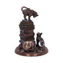 Feline Scholars Bronze Cat Ornament 18cm 4