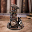 Feline Scholars Bronze Cat Ornament 18cm 7
