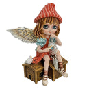 Autumn Fae Fairy Figurine with Dream Catcher and Bird 17cm