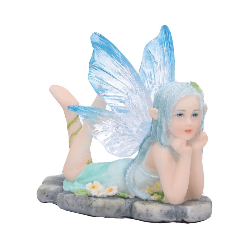 Amelia  Nature fairy figurine with clear blue wings