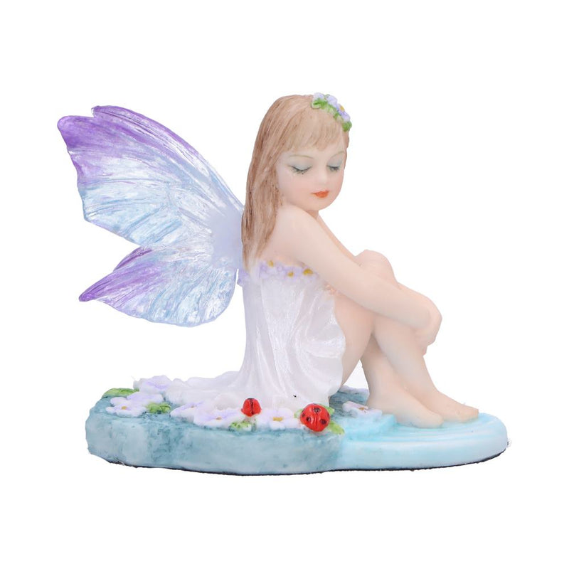 Jenna  Serene fairy with purple lilies and ladybugs