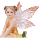 Olivia Enchanted on Lily Pad Small Fairy Figurine 5.5cm 5