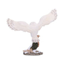 Snowfall Majestic Owl In Winter Scene 18cm 3